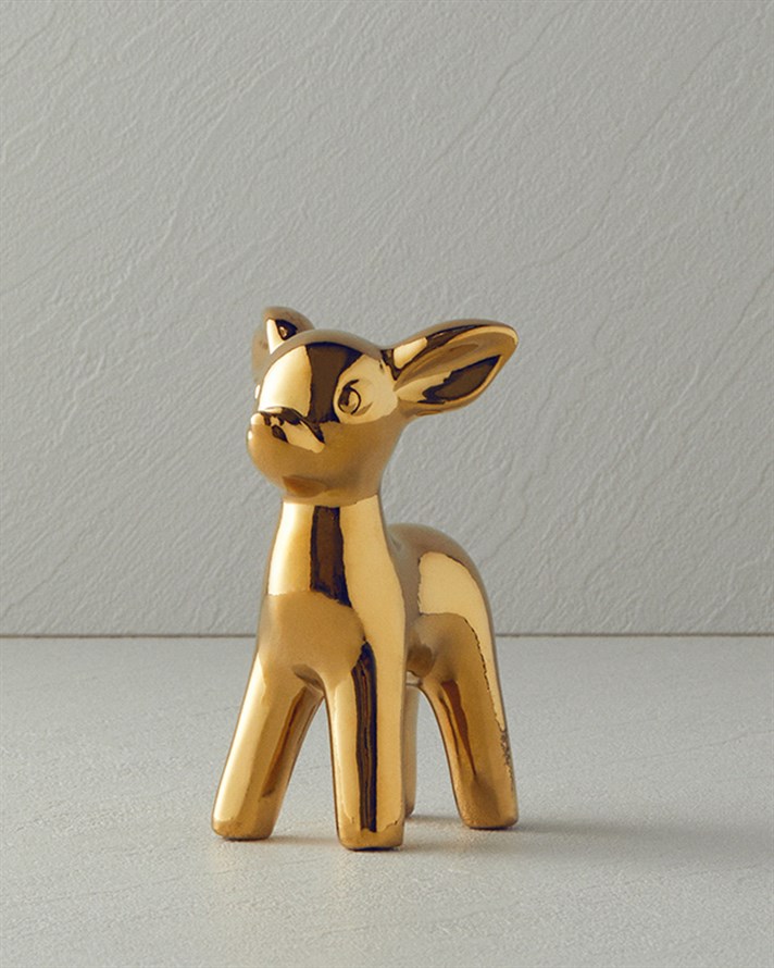Merry Deer Seramik Biblo Gold