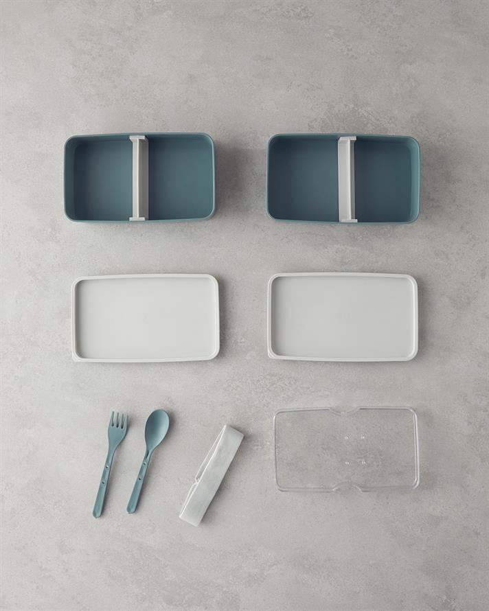 Mezaluna 2 Katlı Lunch Box 720 ml +720 ml Yeşil