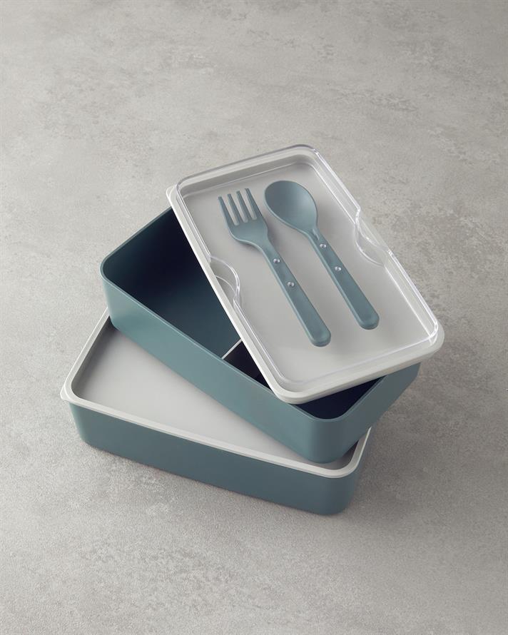 Mezaluna 2 Katlı Lunch Box 720 ml +720 ml Yeşil