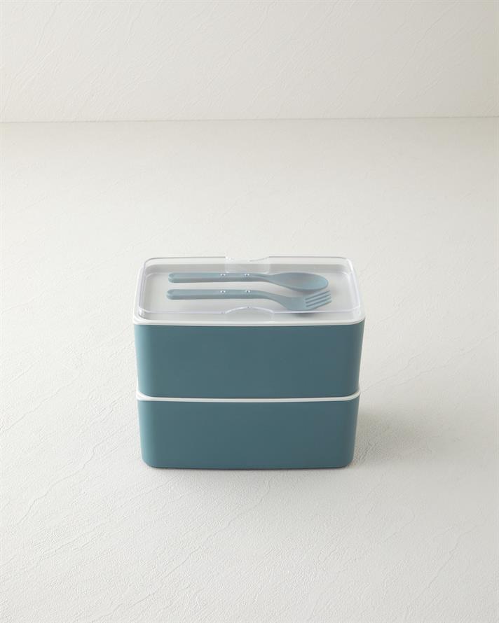 Mezaluna Time 2 Katlı Lunch Box 1 L- 1 L Yeşil