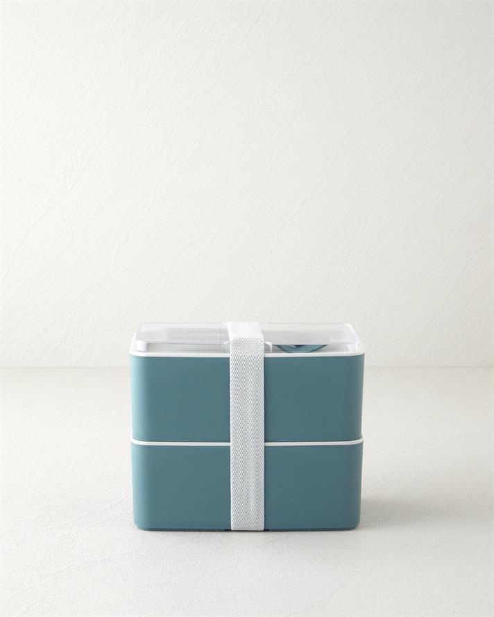 Mezaluna Time 2 Katlı Lunch Box 1 L- 1 L Yeşil
