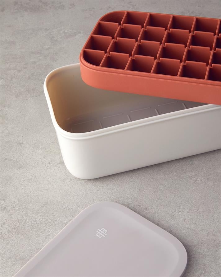 Mia Silikon 2li Buz Kalıbı 22x12 cm Turuncu