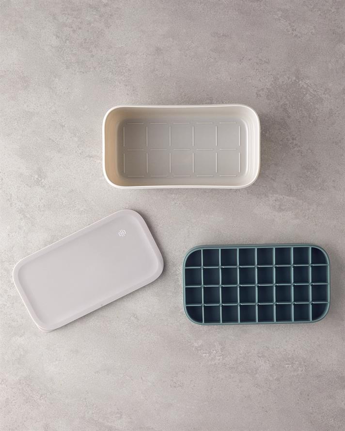 Mia Silikon 2li Buz Kalıbı 22x12 cm Yeşil