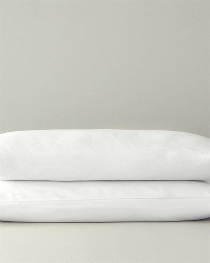 Micell Pamuk Saten 2li Yastık Kılıfı Beyaz