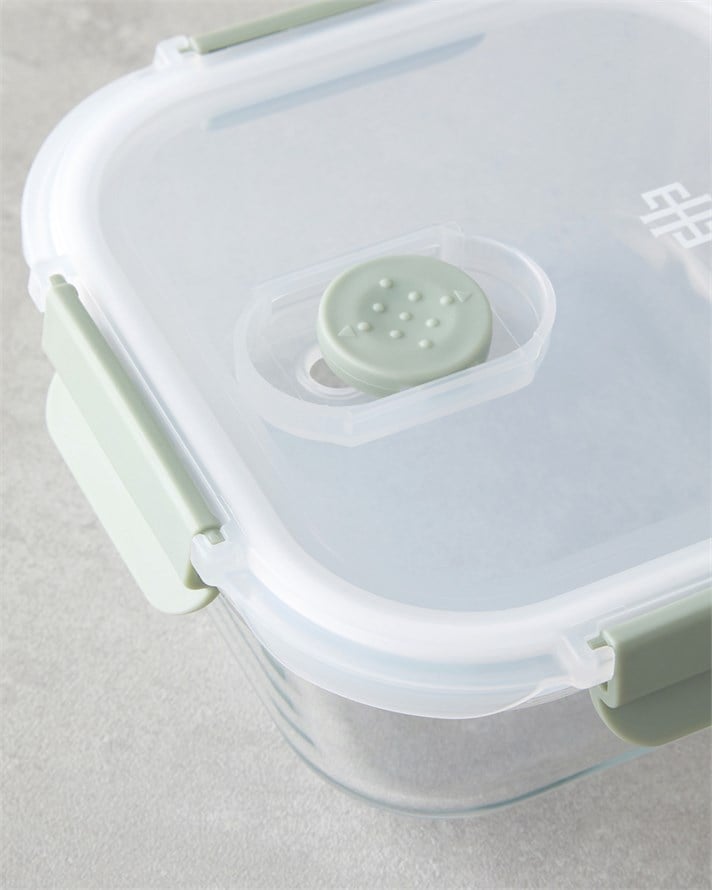 Mila Borosilikat Saklama Kabı 640 ml Yeşil