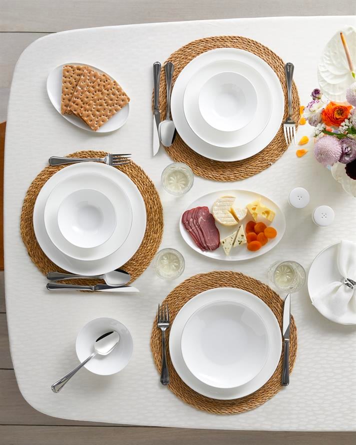 Milano Bone Porselen Yemek Takımı Silver