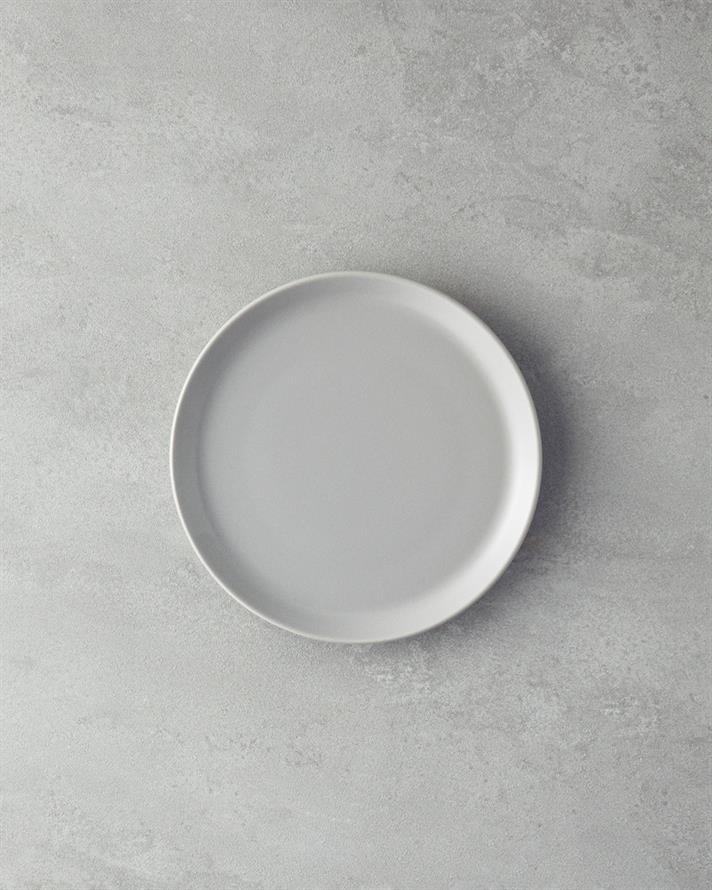 Mile Seramik Pasta Tabağı 20 cm Gri