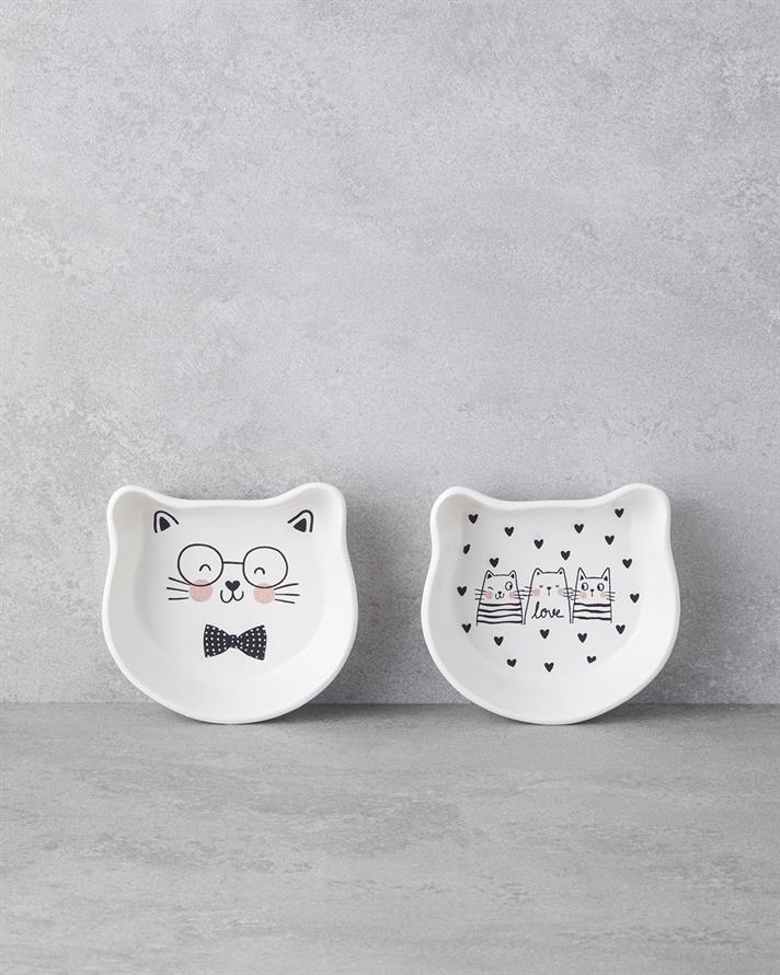 Mingle Mingle Seramik 2li Kase 14 cm Beyaz