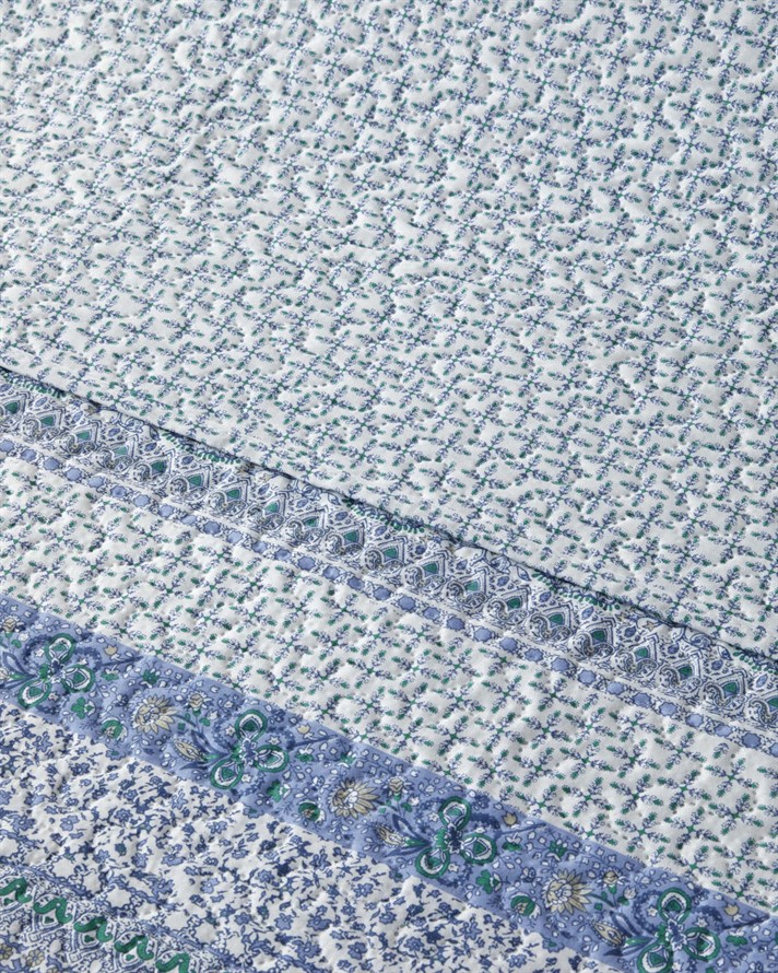 Mini Cachemire  Çift Kişilik Yatak Örtüsü Takımı 200x220 cm Lacivert