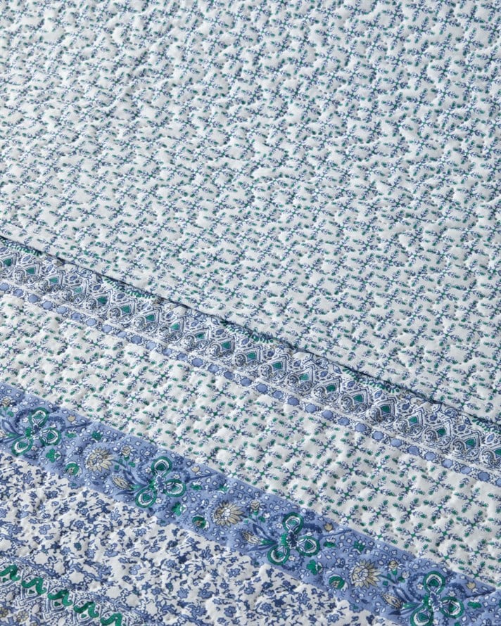 Mini Cachemire  Tek Kişilik Yatak Örtüsü Takımı 160x220 cm Lacivert