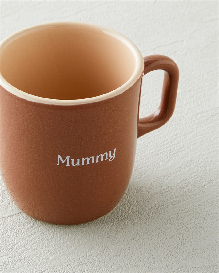 Mini&Mummy Seramik İkili Kupa 150-230 ml Krem-Kahverengi