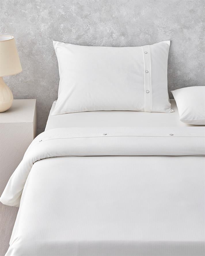 Modern Harmony Armürlü Çift Kişilik Nevresim Takımı 200x220 cm Beyaz