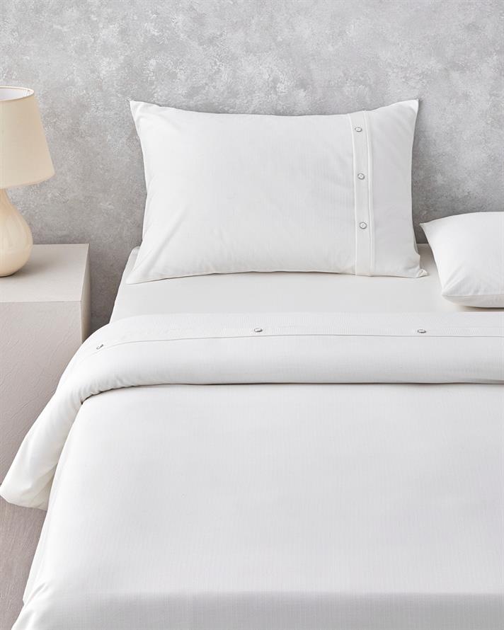 Modern Harmony Armürlü King Size Nevresim Takımı 240x220 cm Beyaz