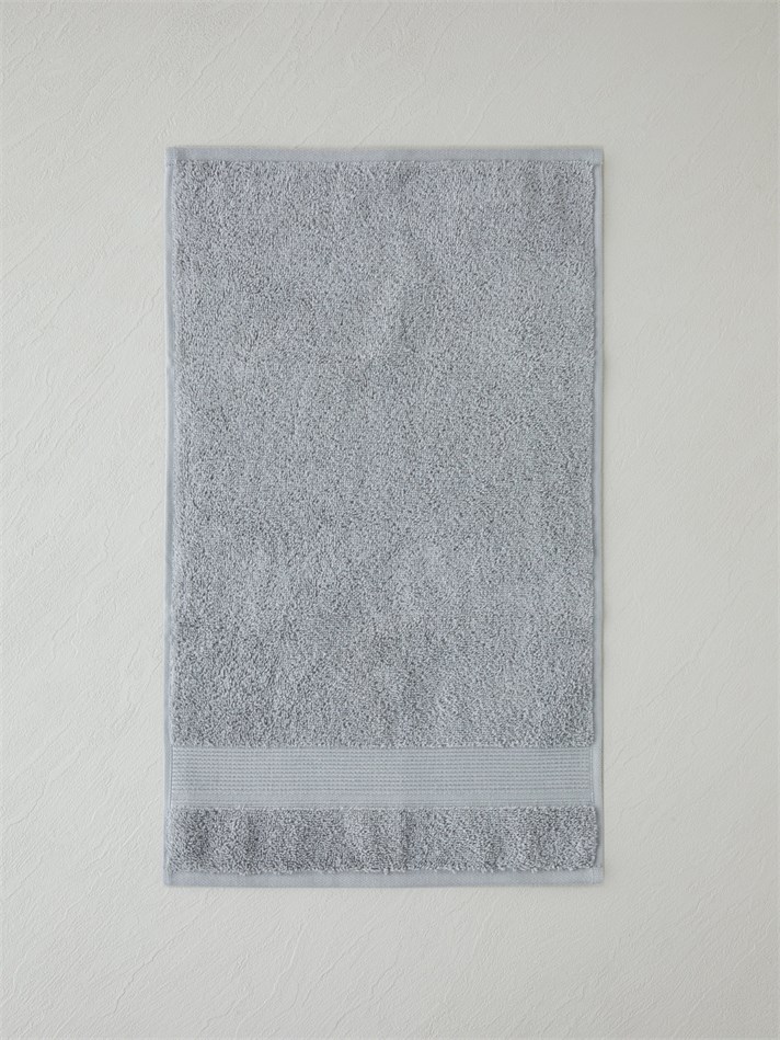 Modern Line %100 Pamuk 3lü Havlu Seti 30x50 cm Koyu Gri