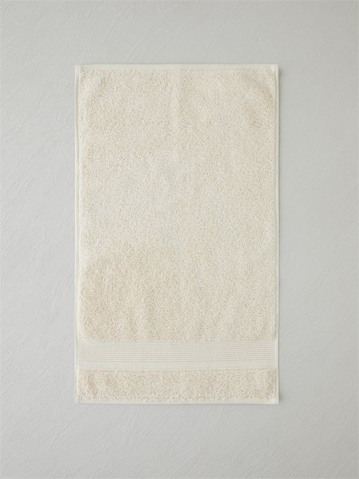 Modern Line %100 Pamuk 3lü Havlu Seti 30x50 cm Fildişi