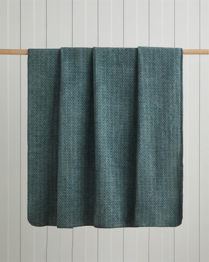 Modern Mosaic Pamuk Akrilik Tek Kişilik Battaniye 150x200 cm Gri