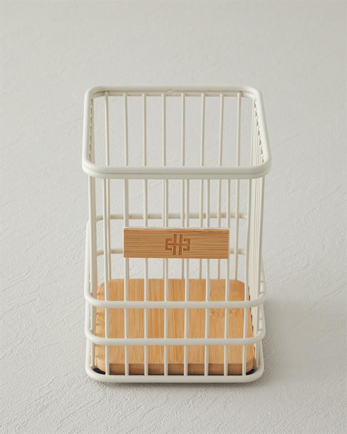 Moira Metal Kaşıklık 11x11 cm Krem