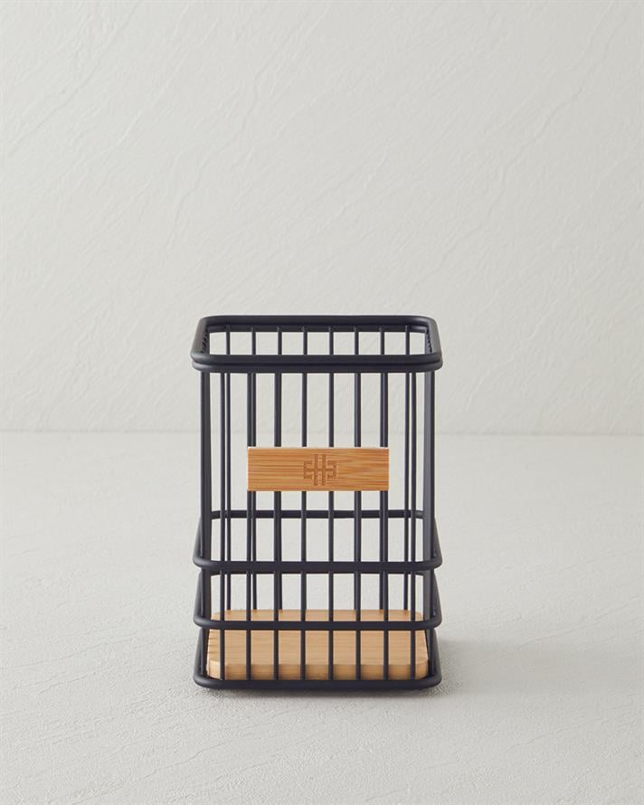 Moira Metal Kaşıklık 11x11 cm Siyah