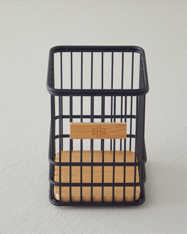 Moira Metal Kaşıklık 11x11 cm Siyah