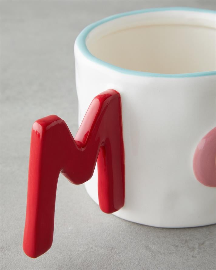 Mom Stoneware Kupa 400 ml Pembe