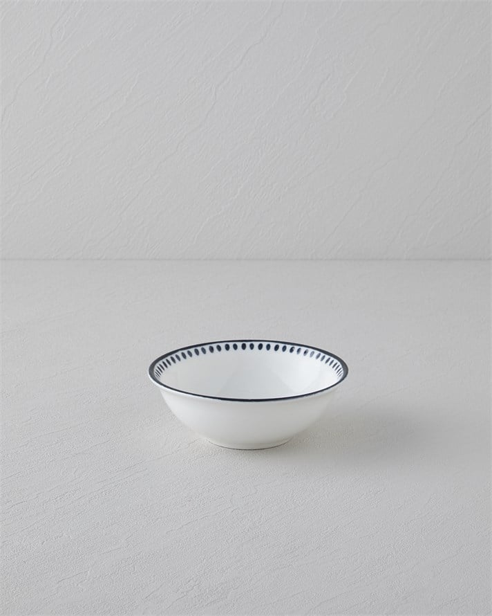 Monarch Porselen Kase 14 cm Siyah - Beyaz