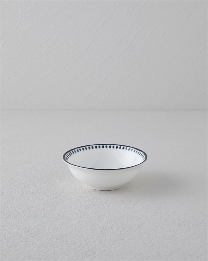 Monarch Porselen Kase 14 cm Siyah - Beyaz