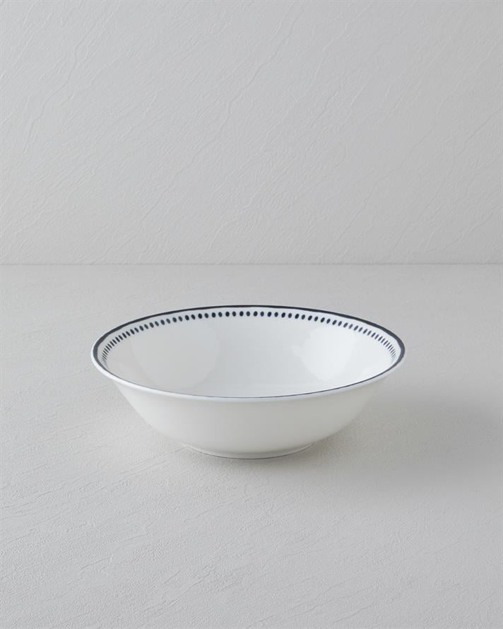 Monarch Porselen Kase Siyah - Beyaz