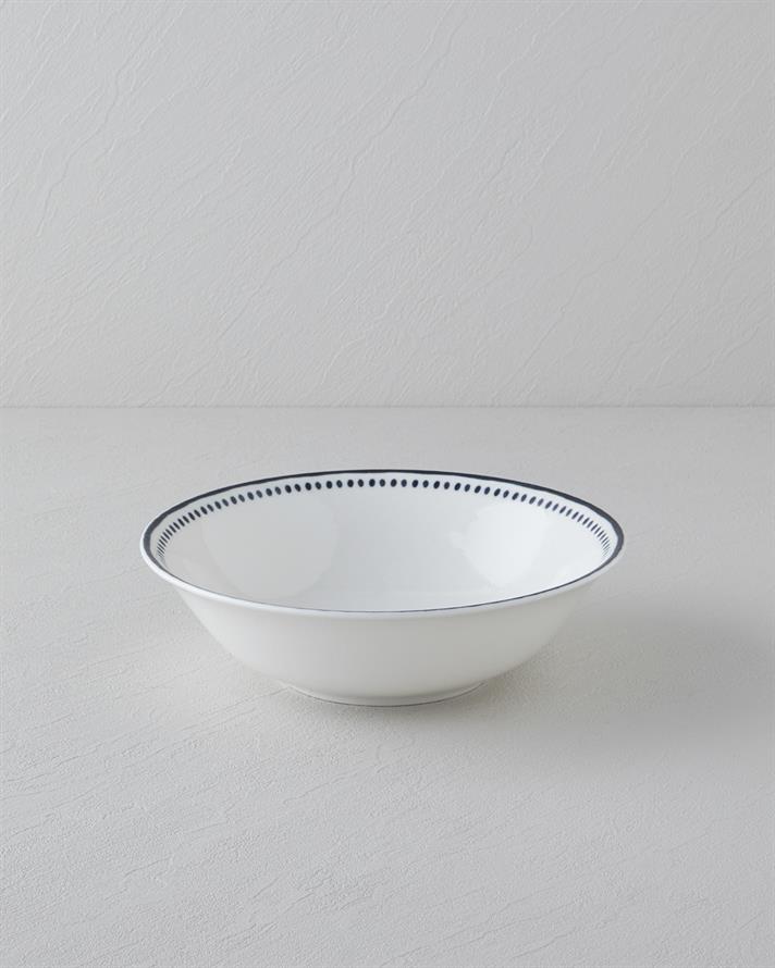 Monarch Porselen Kase Siyah - Beyaz