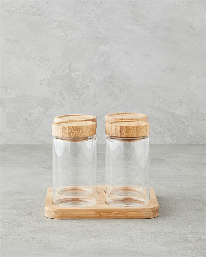 Monetta Cam 5 Parça Baharatlık 400 ml Natural