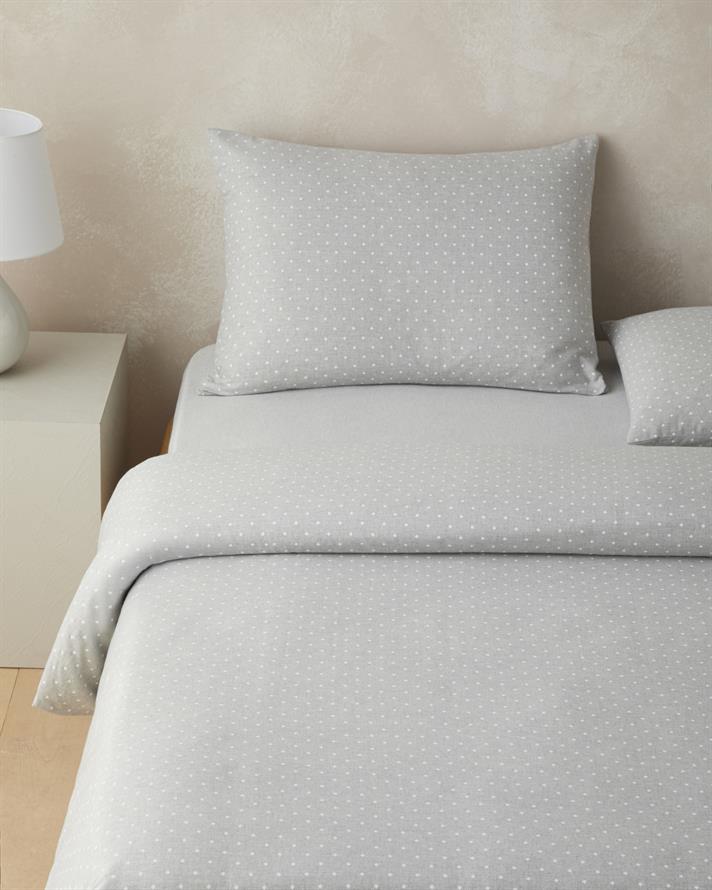 Mono Diamond İpliği Boyalı Çift Kişilik Nevresim Takımı 200x220 cm Gri