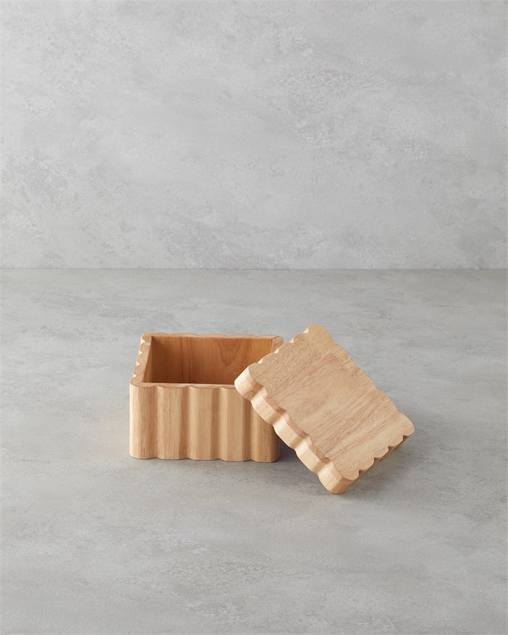 Morro Dekoratif Kutu 15,5x15,5x10 cm Açık Kahverengi