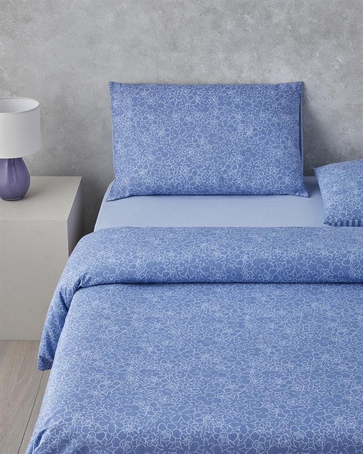 Mosaic Blossom Kolay Ütülenir Çift Kişilik Nevresim Takımı 200x220 cm Mor