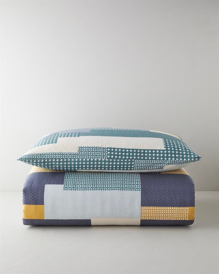 Mosaicca Kolay Ütülenir Tek Kişilik Nevresim Seti 160x220 cm Hardal-Yeşil