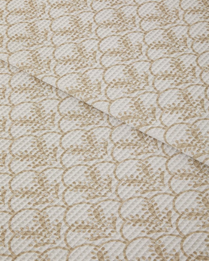Mossia Tek Kişilik Pike Takımı 150x220 cm Bej