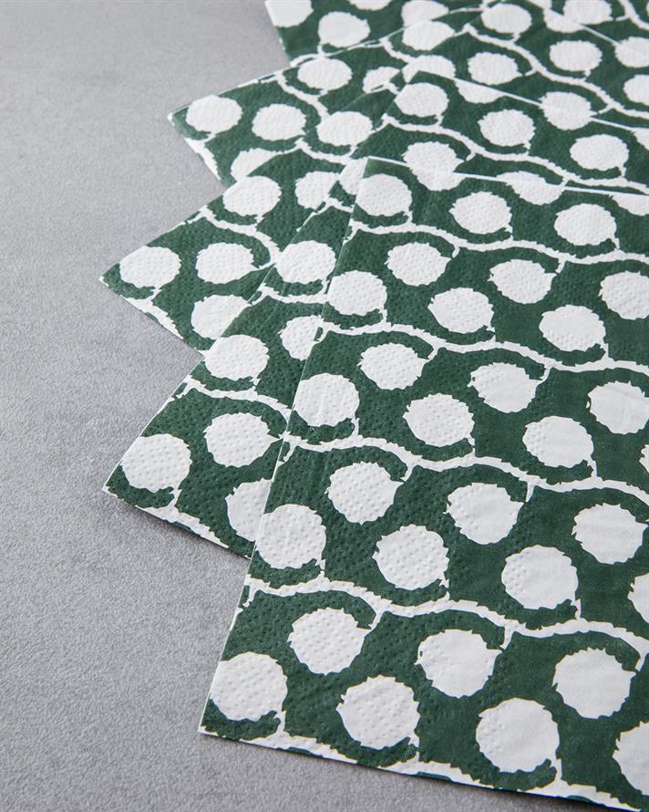 Mossica 20li Kağıt Peçete 33x33 cm Yeşil