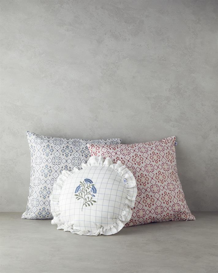 Mozaik Dekoratif Kırlent Ekru-Bordo