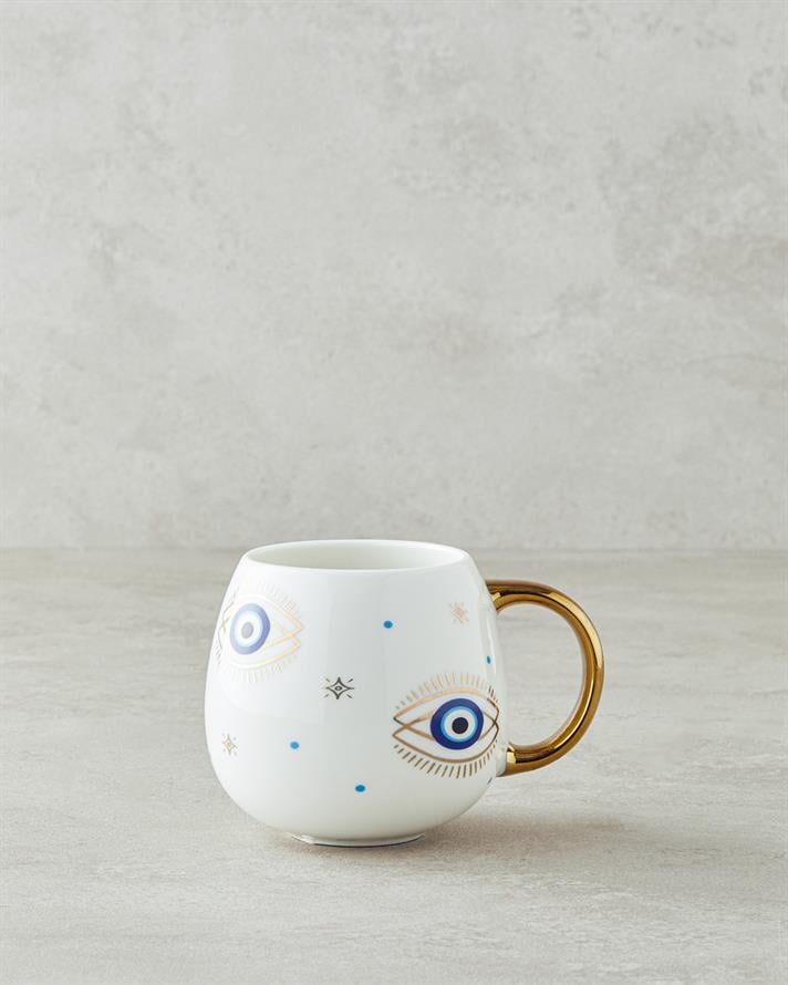 Mystic Eyes New Bone China Kupa 425 ml Gold