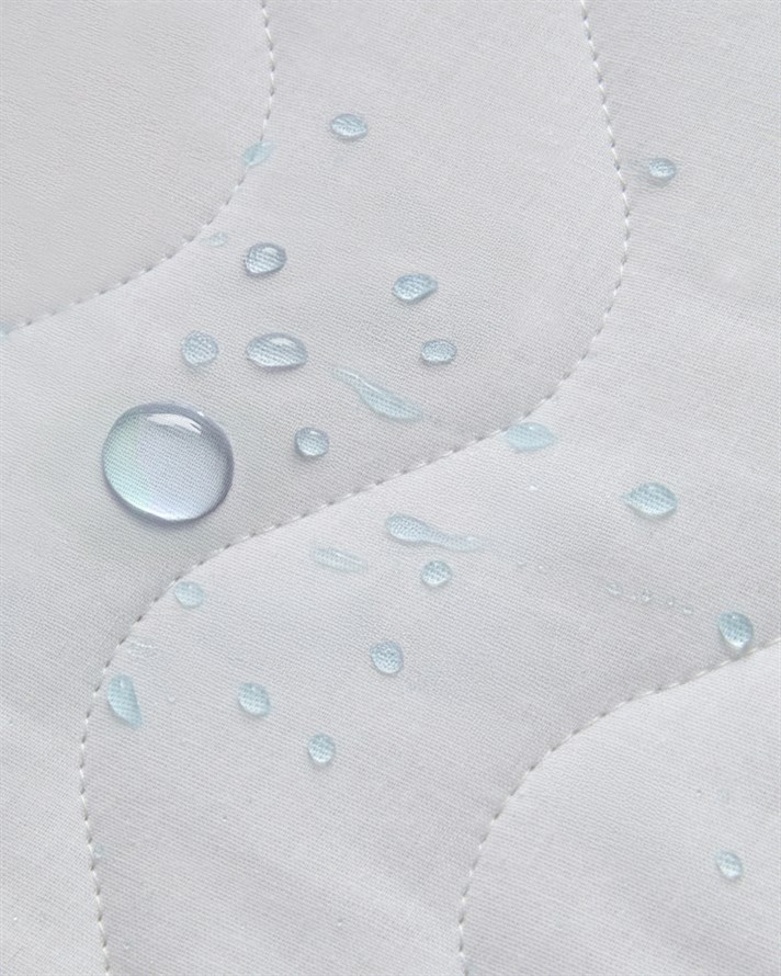 Napline Pamuklu Kapitoneli Sıvı Geçirmez King Size Alez 180x200 cm Beyaz