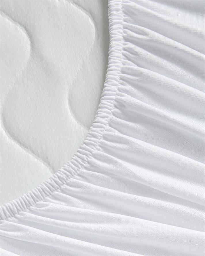 Napline Pamuklu Kapitoneli Sıvı Geçirmez Çift Kişilik Alez 160x200 cm Beyaz