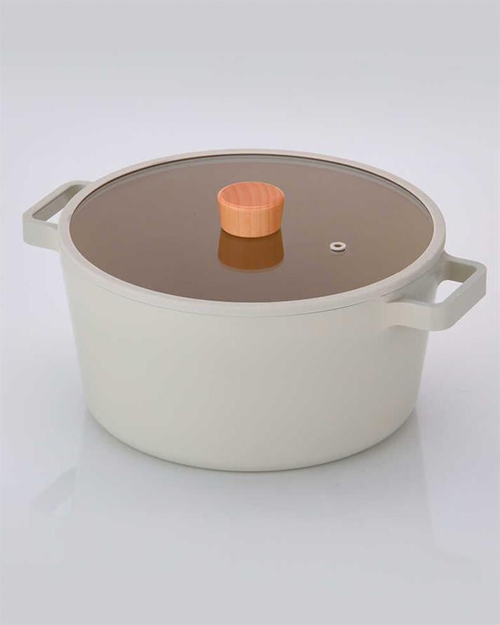 Neoflam Fika Alüminyum Döküm Tencere Bej