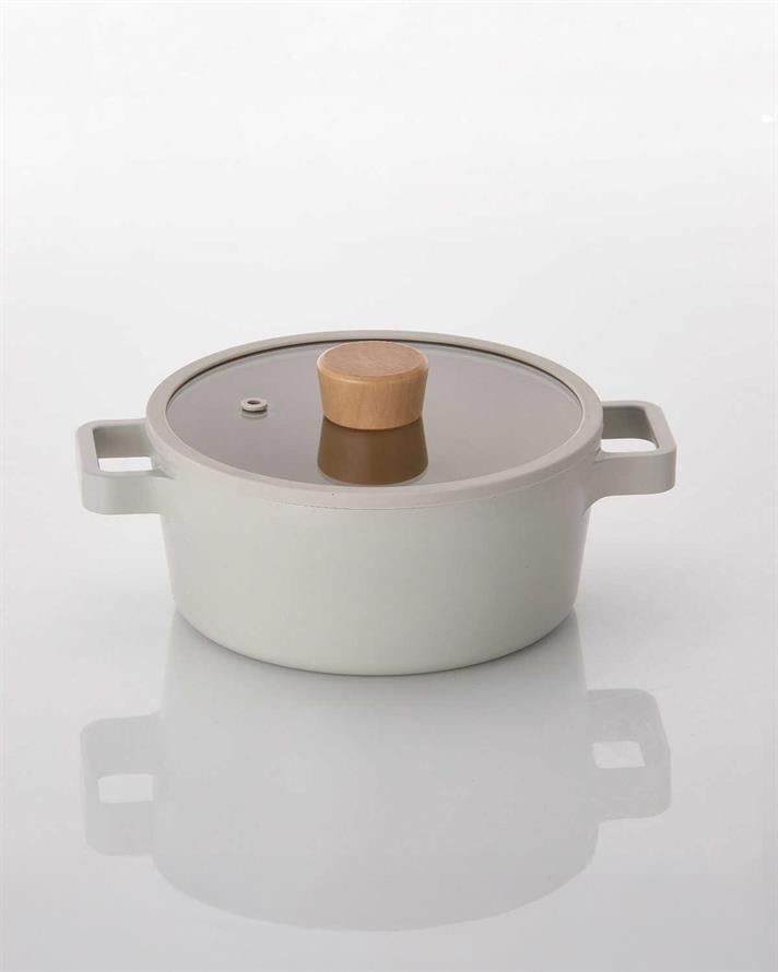 Neoflam Fika Alüminyum Döküm Tencere Bej