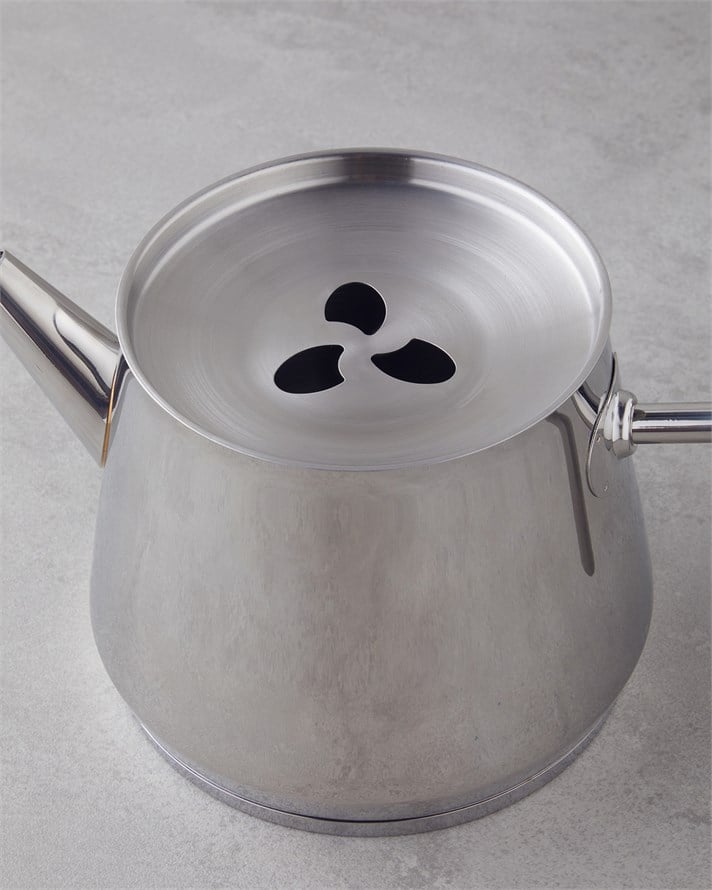 New Aden Çelik Çaydanlık 1,25 L - 2,50 L Silver