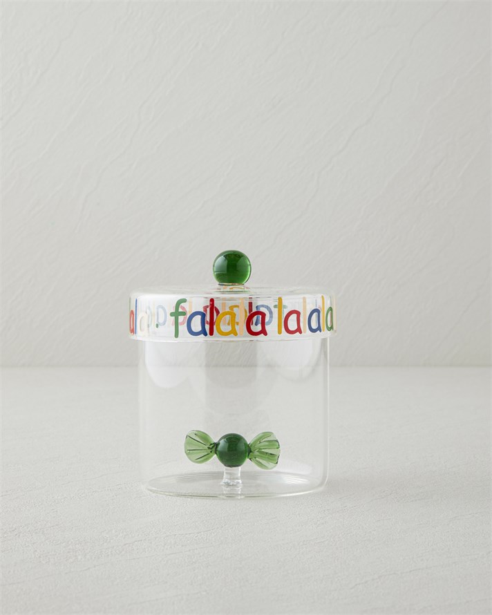 New Year Candy Borosilikat Kavanoz 600 ml Renkli