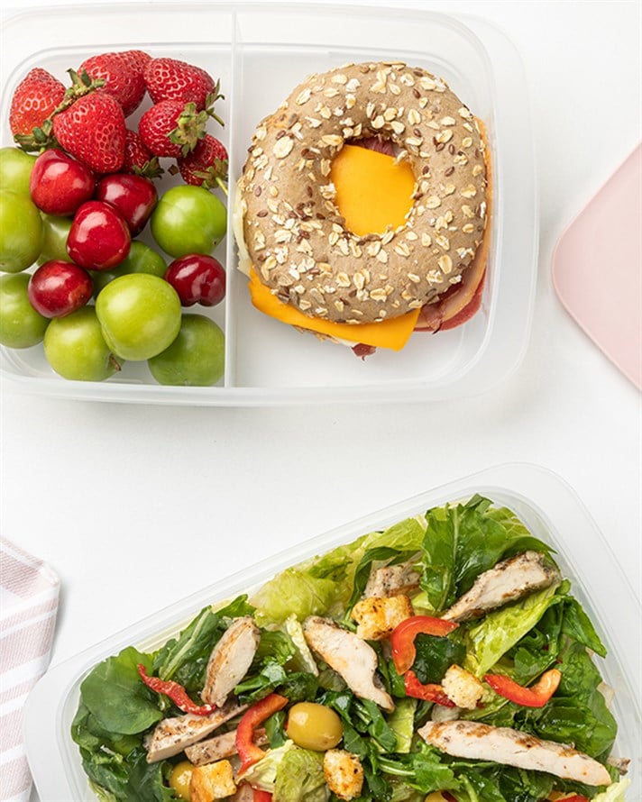 Nish Plastik 2li Saklama Kabı Seti Pembe