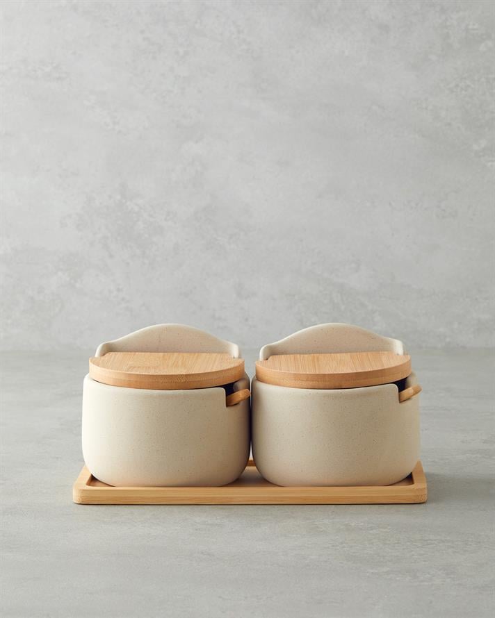 Nora Dolomite 2li Baharatlik 23x10,5 cm Bej