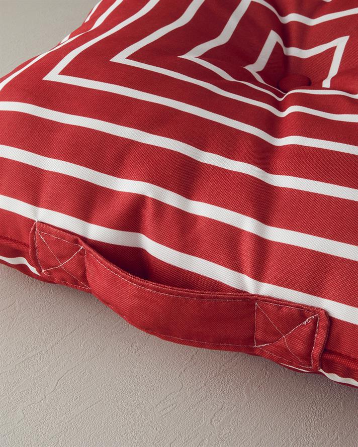 Northsea Pamuk Dekoratif Minder Beyaz - Bordo