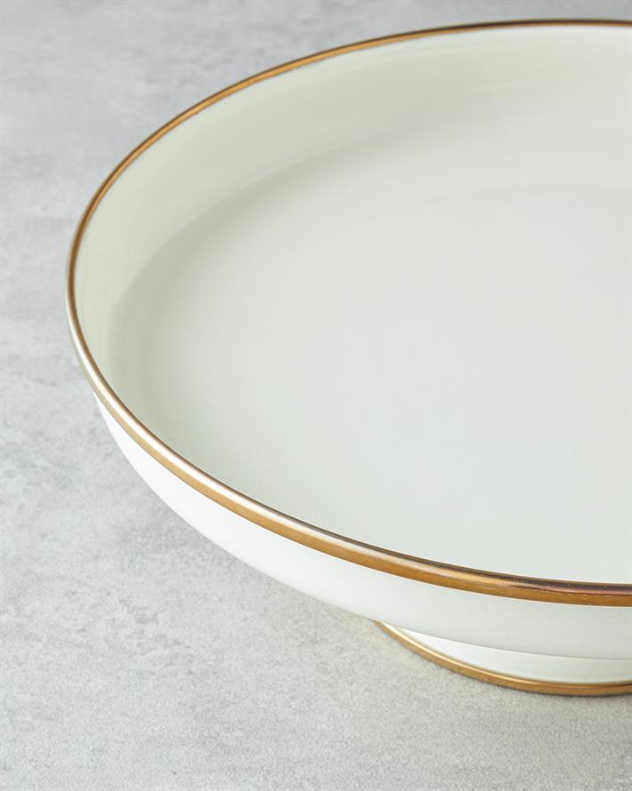 Nost Emaye Kek Standı 28 cm Krem