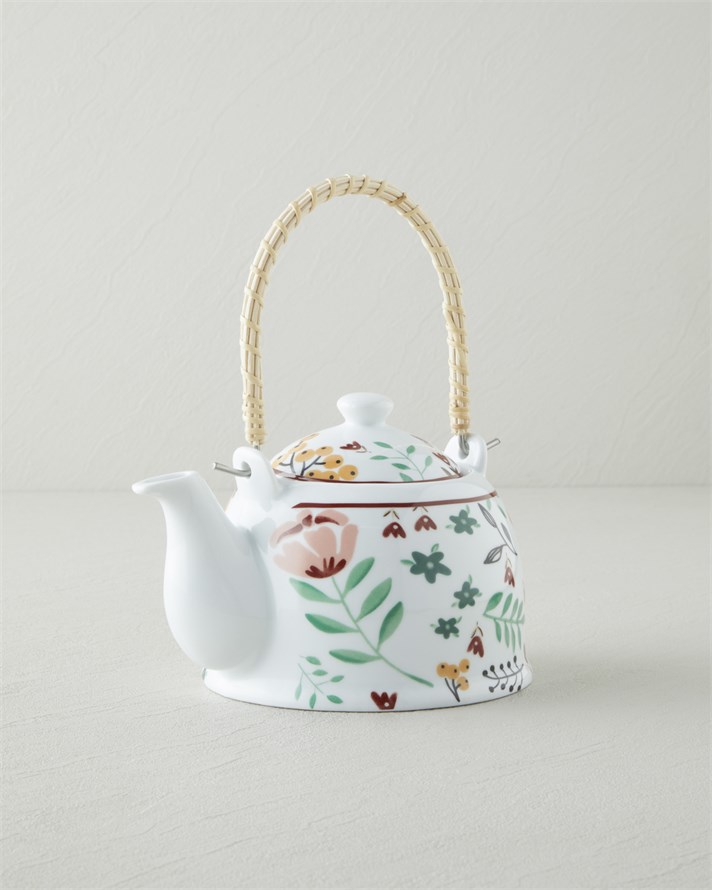 Nostalgic Country Porselen Demlik 800 ml Beyaz