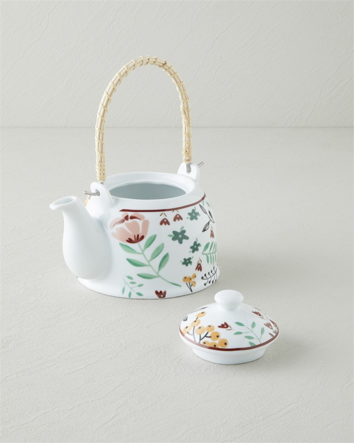 Nostalgic Country Porselen Demlik 800 ml Beyaz