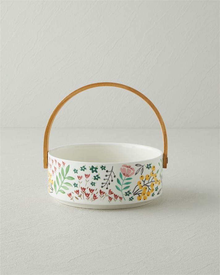 Nostalgic Country Stoneware Sunumluk 17x7 cm Renkli